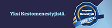 Yksi Kestomenestyjistä sertifikaatti 2019-2023